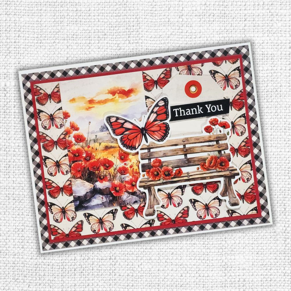 Poppy Garden Embossed Die Cuts 34665 - Paper Rose Studio