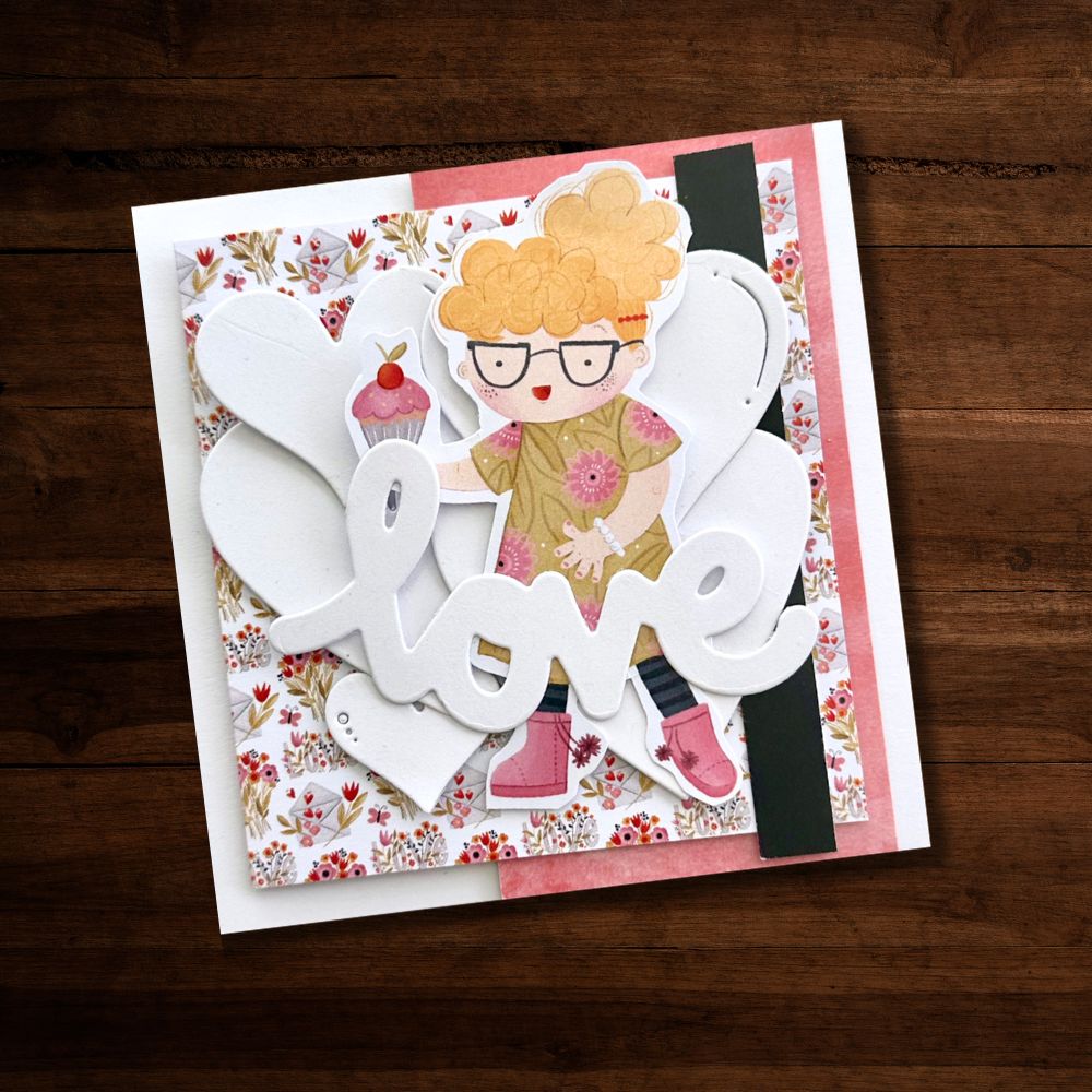 Bubble Love Hearts Metal Cutting Die 28867 - Paper Rose Studio