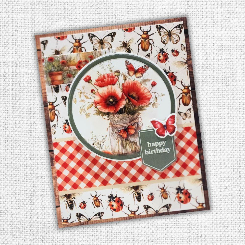 Poppy Garden 6x8" Quick Cards Collection 34671 - Paper Rose Studio