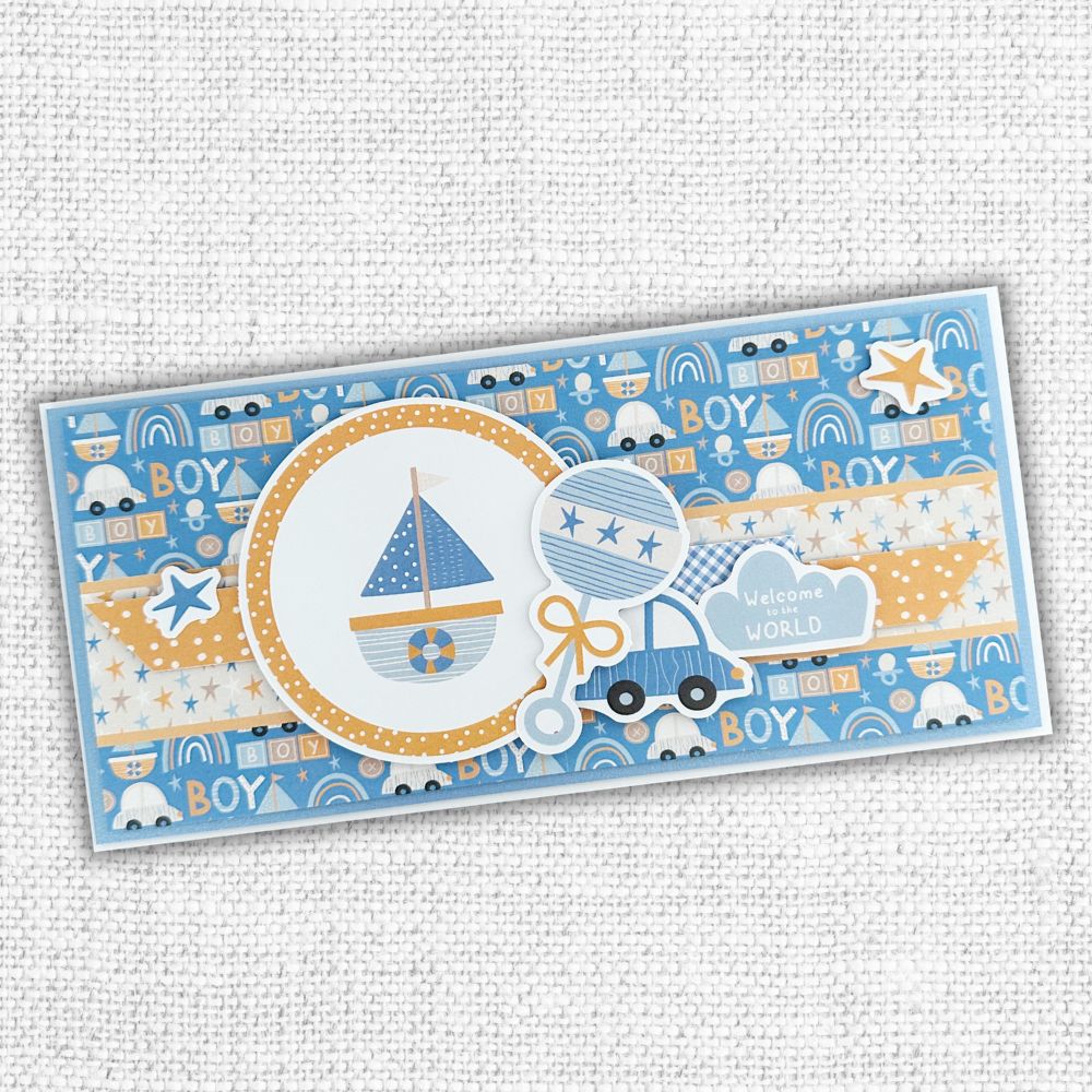 Hello Little Boy 6x8" Die Cuts & Sentiments 29994 - Paper Rose Studio