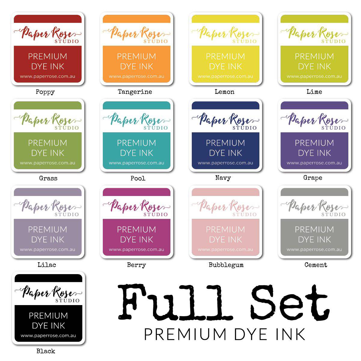 18837 - Full Set of Ink Cubes - Paper Rose Studio