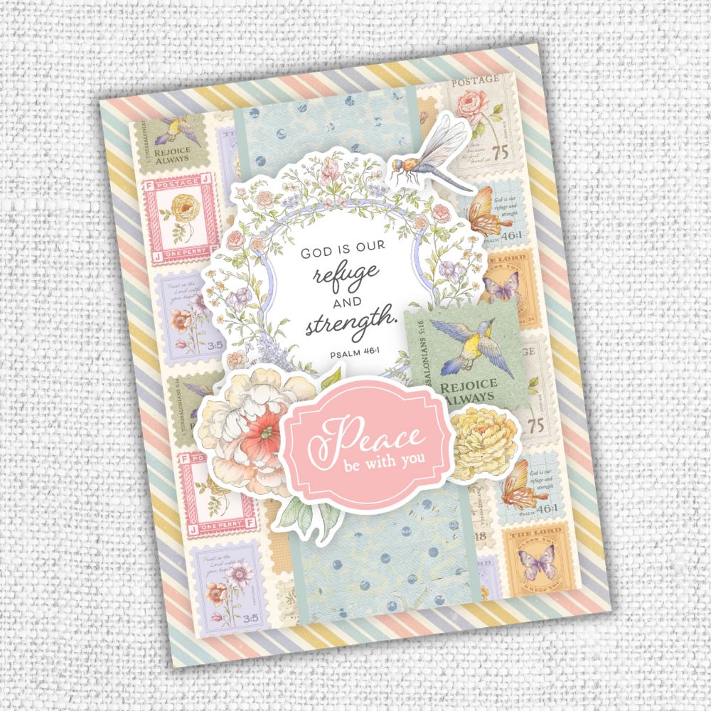 Words of Wisdom 6 x 8" Scripture Embossed Die Cuts 35593 - Paper Rose Studio