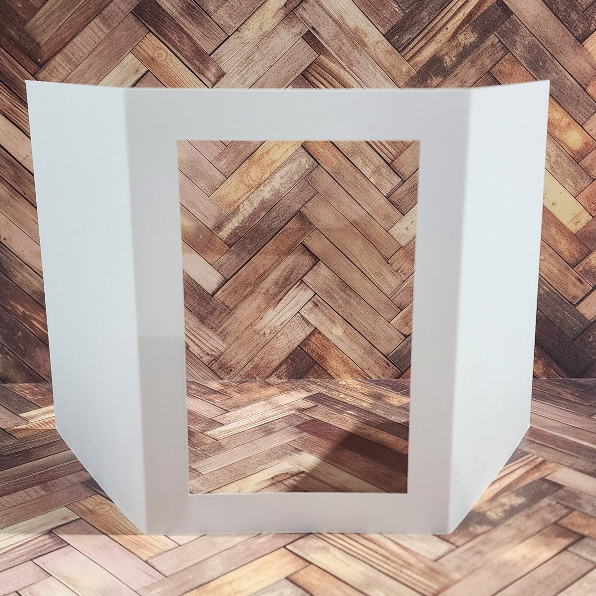 Rectangle Window Tri Fold White Card Bases - 105 x 148mm - 10 pieces 34593 - Paper Rose Studio