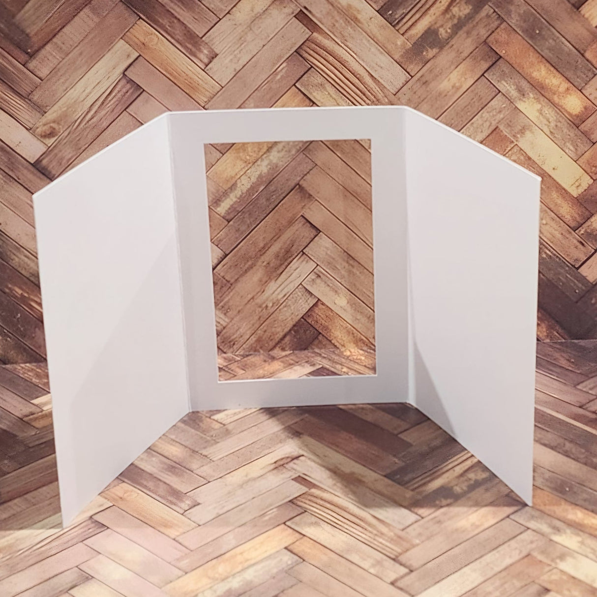 Rectangle Window Tri Fold White Card Bases - 105 x 148mm - 10 pieces 34593 - Paper Rose Studio