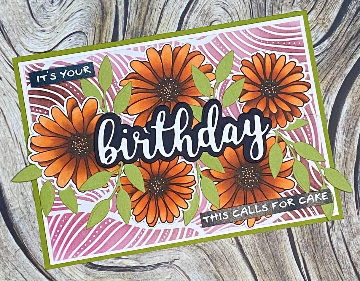 Daisy Days 4x4" Clear Stamp Set 18490 - Paper Rose Studio