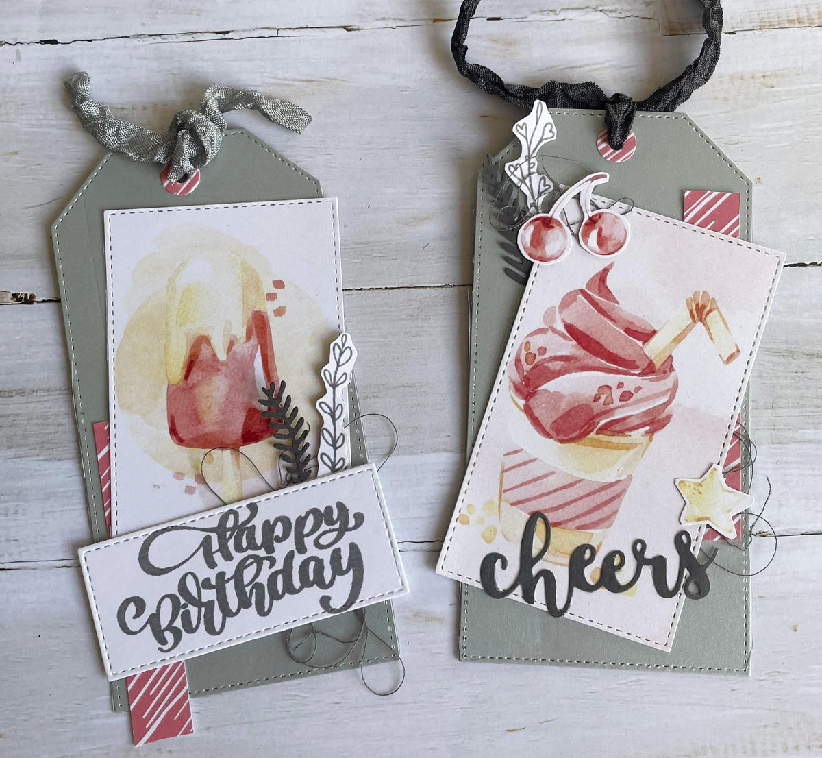 Stitched Tags Metal Die Set 18412 - Paper Rose Studio