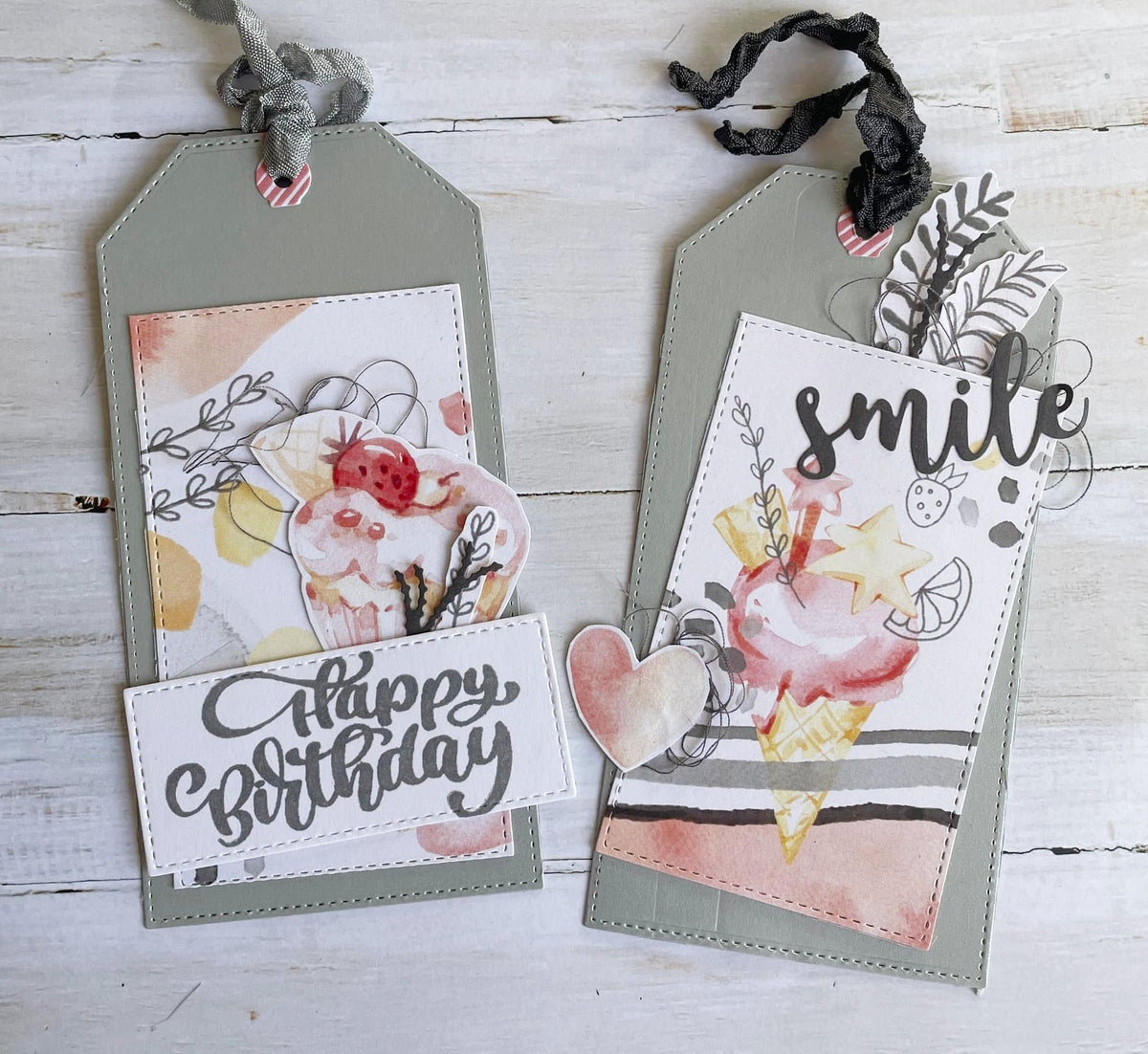 Stitched Tags Metal Die Set 18412 - Paper Rose Studio