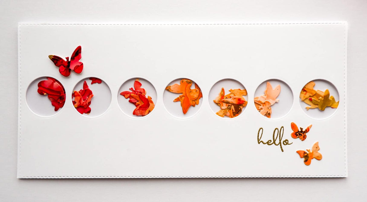 Hello Thanks Fine Script Clear Stamp Set 24214 - Paper Rose Studio