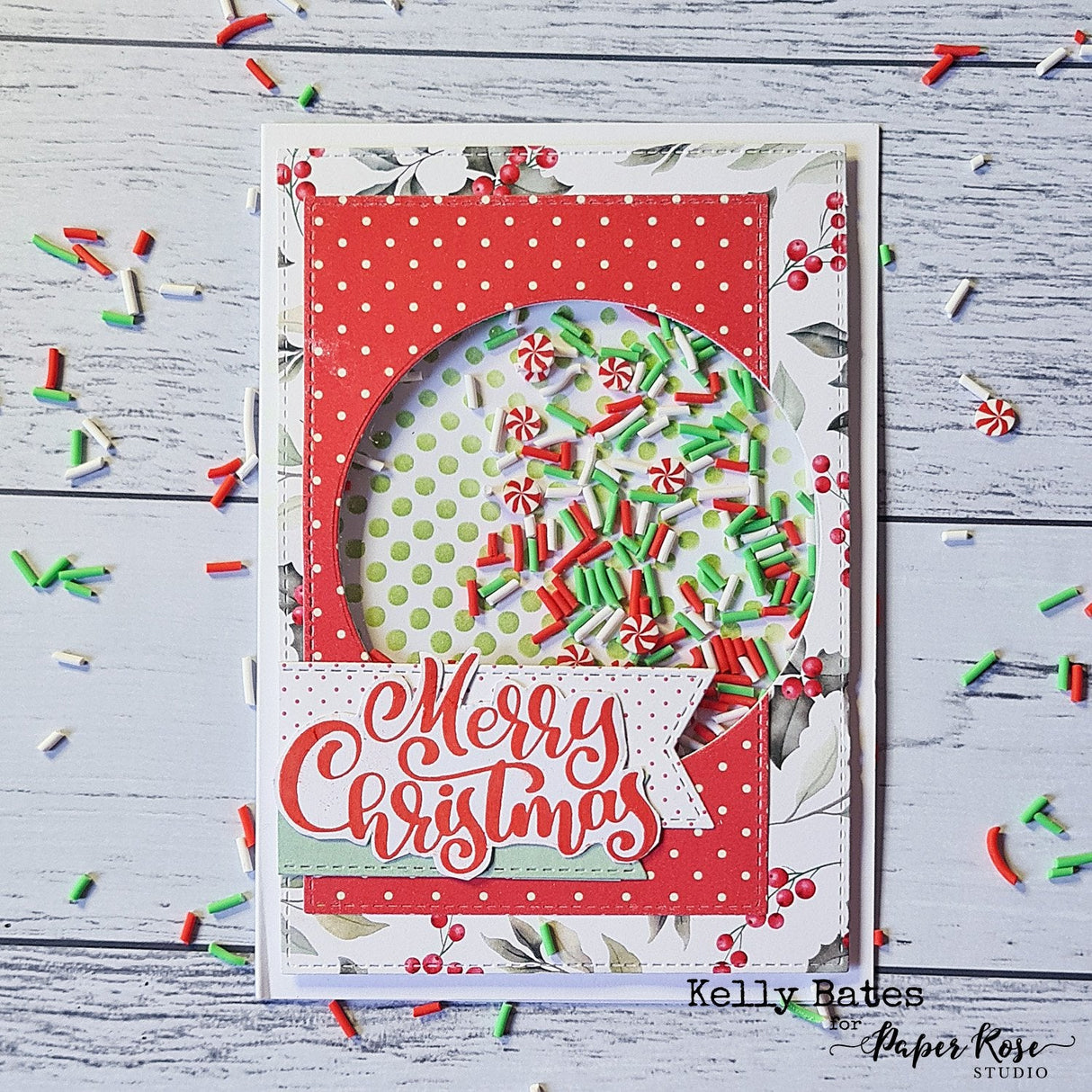 Merry Christmas Bold Script Clear Stamp Set 23875 - Paper Rose Studio