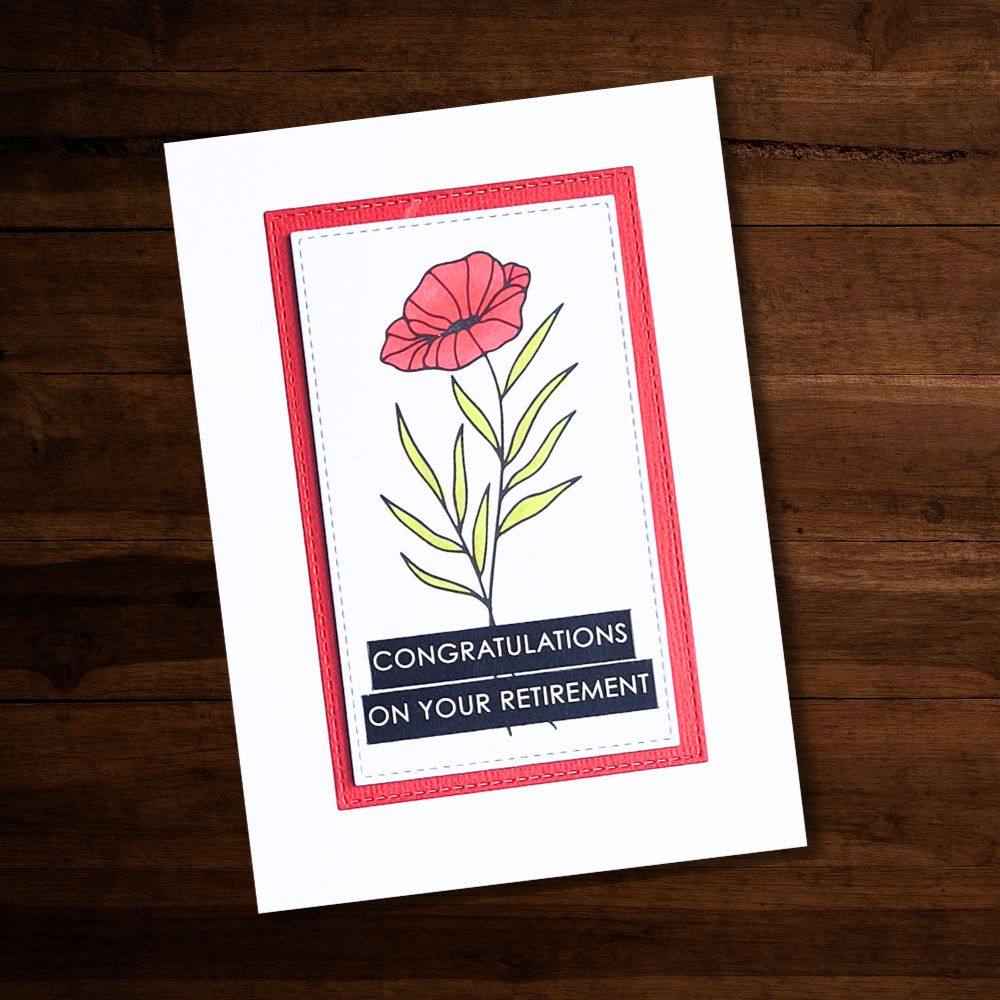 Maya's Garden Floral Branch Clear Stamp Set 30285 - Paper Rose Studio