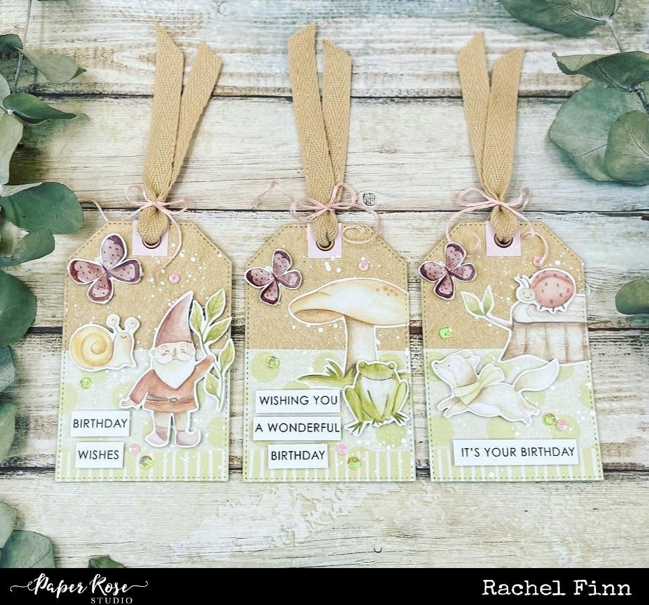 Stitched Tags Metal Die Set 18412 - Paper Rose Studio