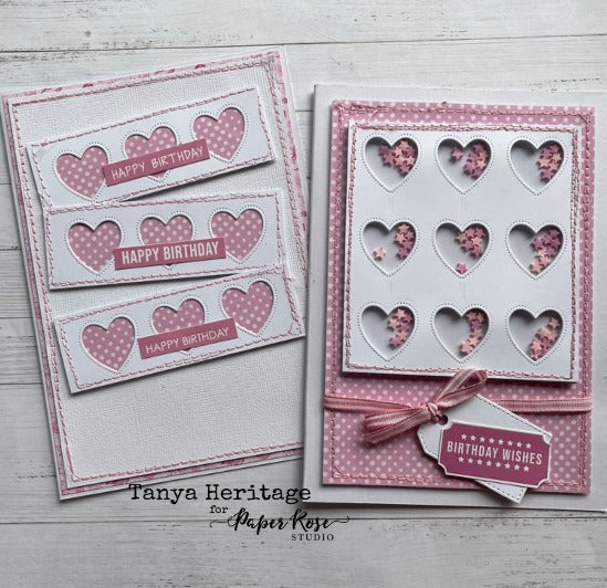 Stitched Tags Metal Die Set 18412 - Paper Rose Studio