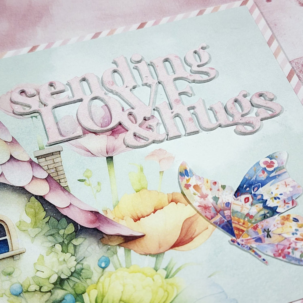 Sending Love & Hugs Metal Cutting Die 33861 - Paper Rose Studio