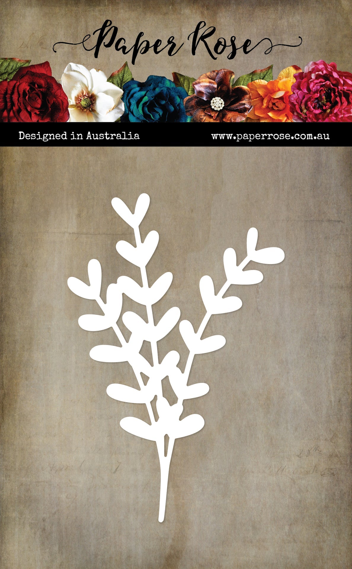 Leaf Sprig Metal Die 33900 - Paper Rose Studio