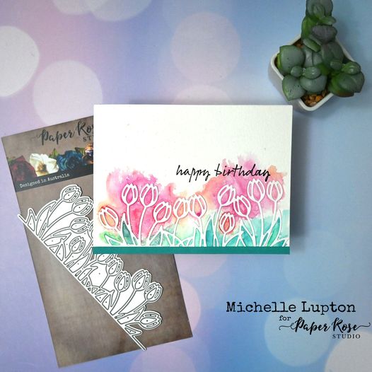 Happy Birthday Thanks Inky Clear Stamp 28240 - Paper Rose Studio