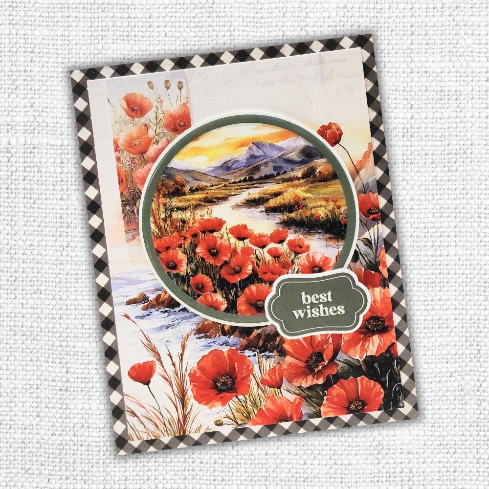 Poppy Garden 6x8" Quick Cards Collection 34671 - Paper Rose Studio