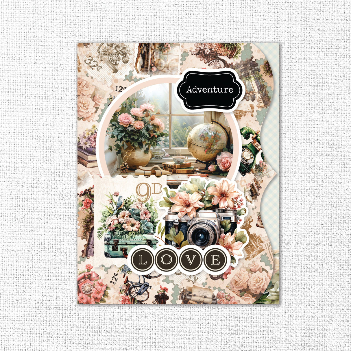 Afternoon in the Park 8.5" x 11" Mini Junk Journal Folio Kit 34989 - Paper Rose Studio