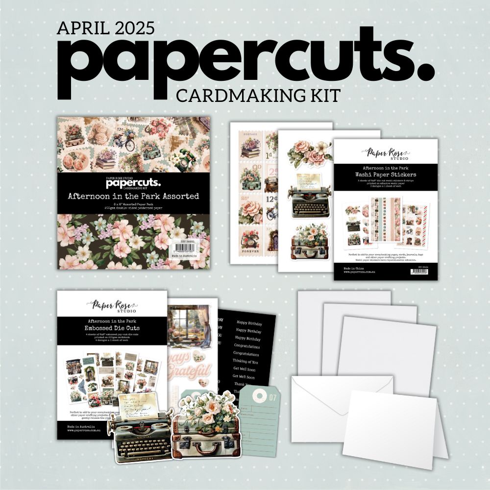 Papercuts Cardmaking Kit - April 2025 Afternoon in the Park 34461 - Paper Rose Studio