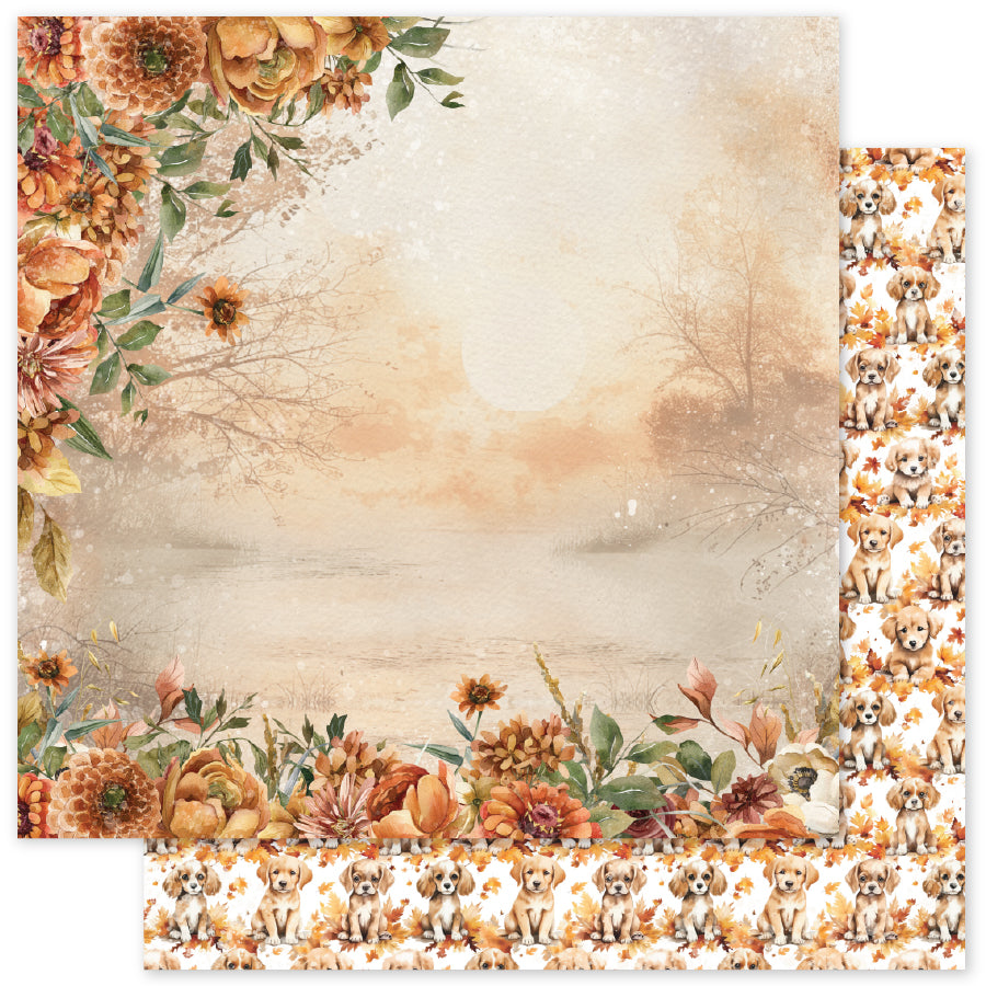 Autumn Florals Basics D 12x12 Paper (12pc Bulk Pack) 35463 - Paper Rose Studio