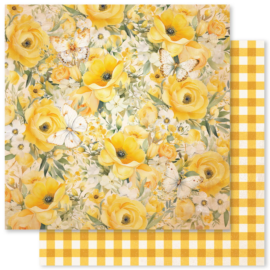 Bees & Butterflies Basics C 12x12 Paper (12pc Bulk Pack) 33570 - Paper Rose Studio