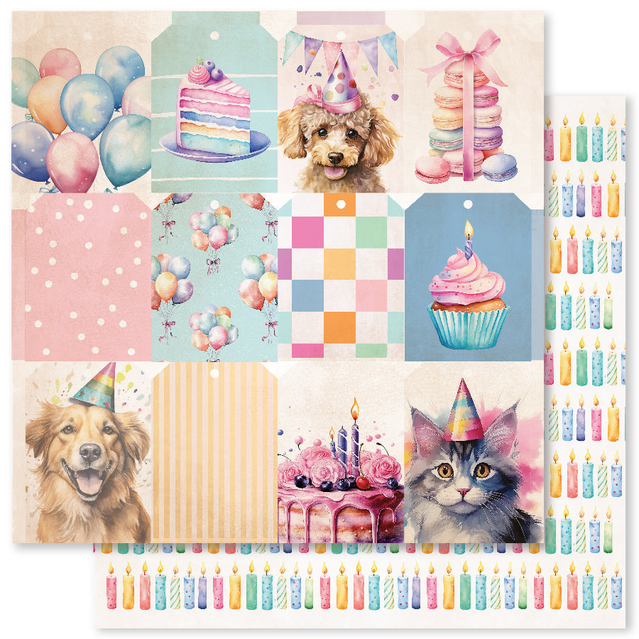 Birthday Fun C 12x12 Paper (12pc Bulk Pack) 33267 - Paper Rose Studio