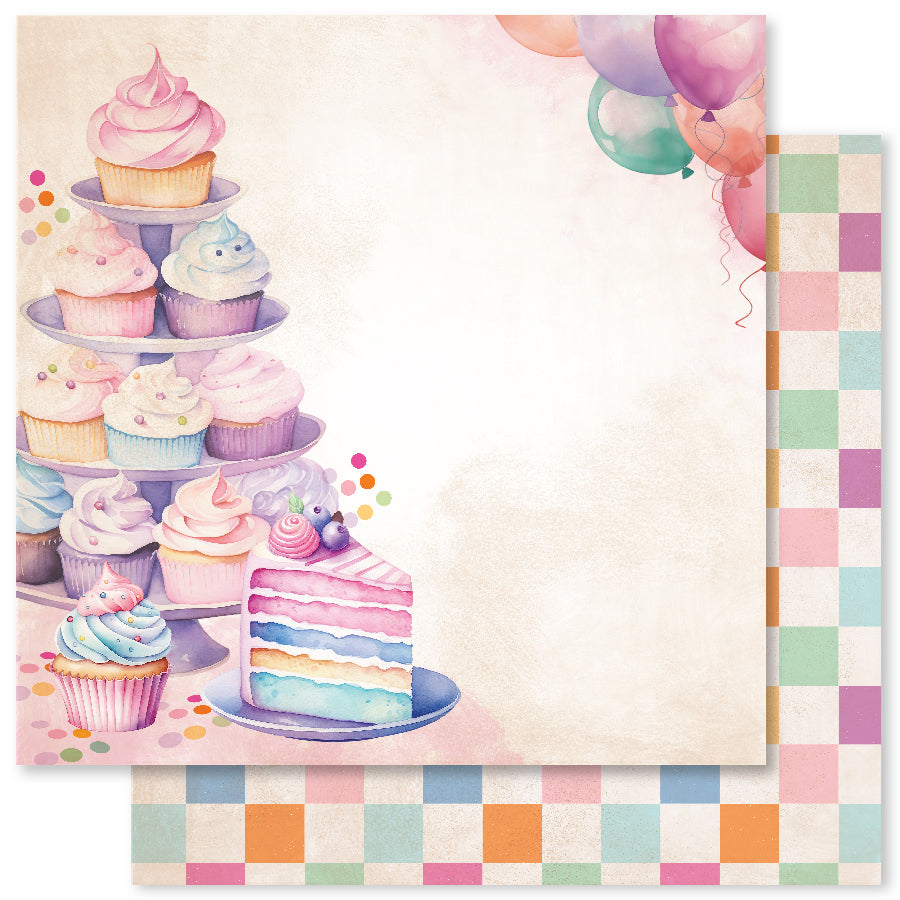 Birthday Fun F 12x12 Paper (12pc Bulk Pack) 33276 - Paper Rose Studio