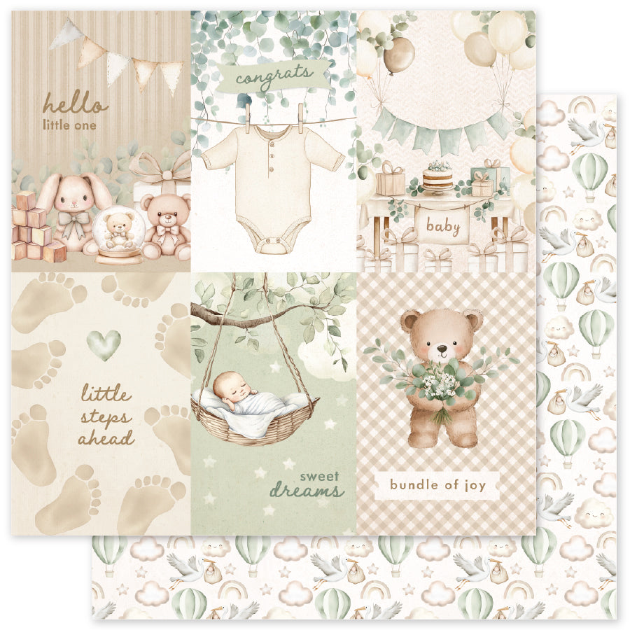 Boho Baby C 12x12 Paper (12pc Bulk Pack) 35080 - Paper Rose Studio