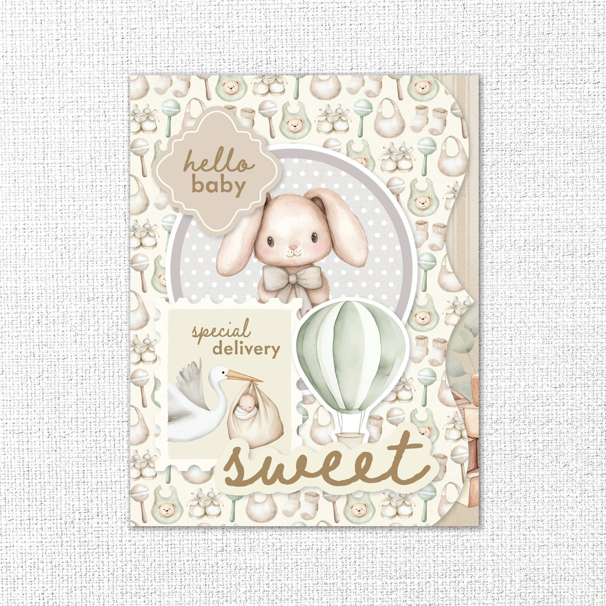 Boho Baby 8.5" x 11" Mini Junk Journal Folio Kit 35131 - Paper Rose Studio