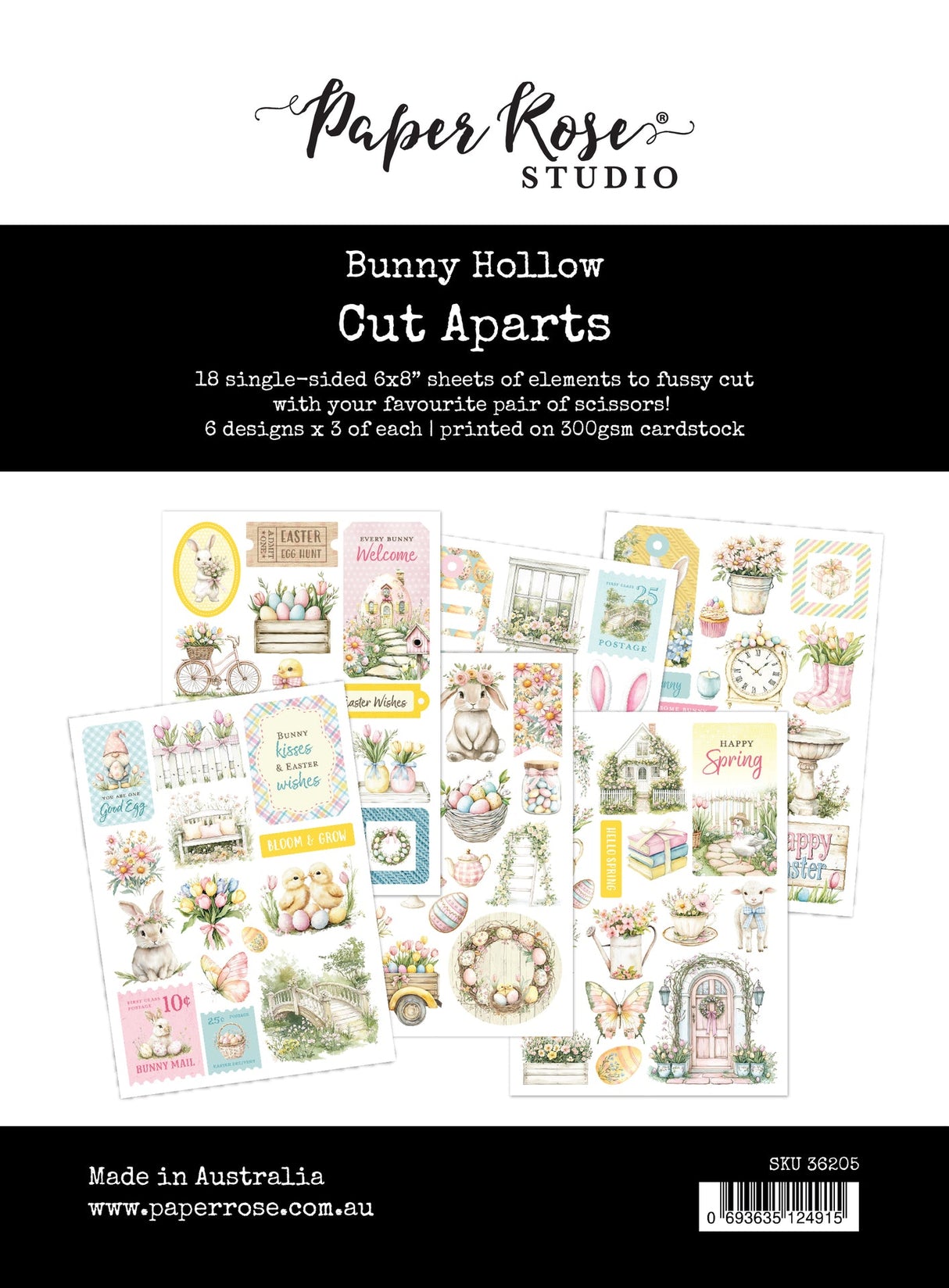 Bunny Hollow 6 x 8" Cut Aparts 36205 - Paper Rose Studio