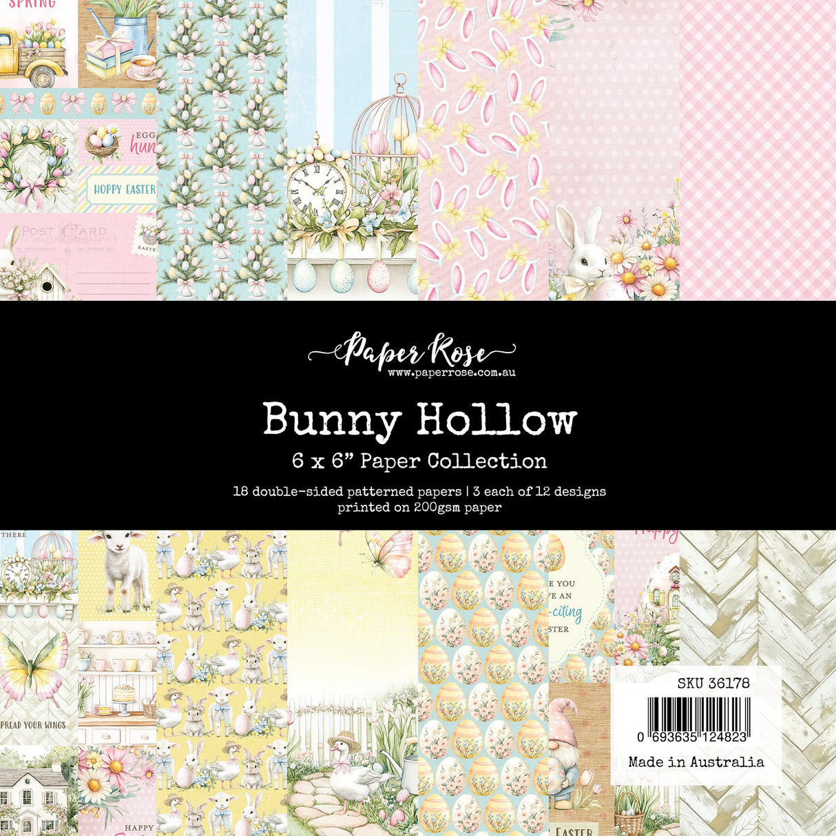 Bunny Hollow 6x6 Paper Collection 36178 - Paper Rose Studio