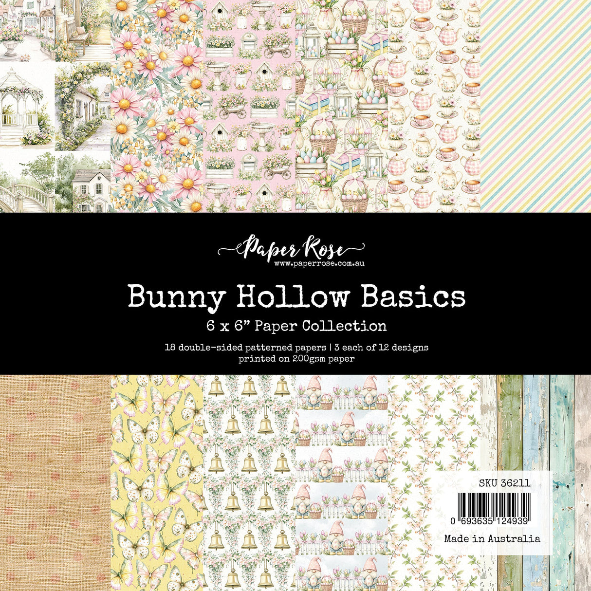 Bunny Hollow Basics 6x6 Paper Collection 36211 - Paper Rose Studio