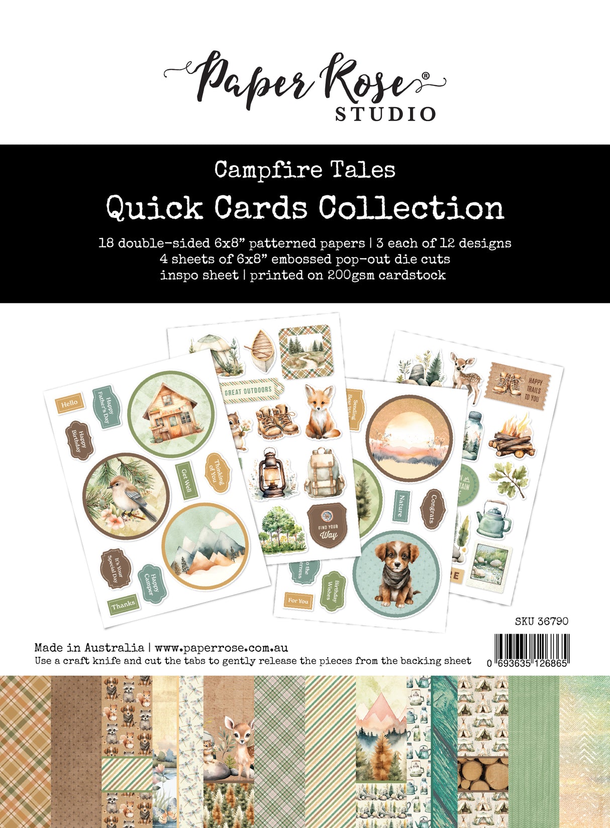 Campfire Tales 6x8" Quick Cards Kit 36790