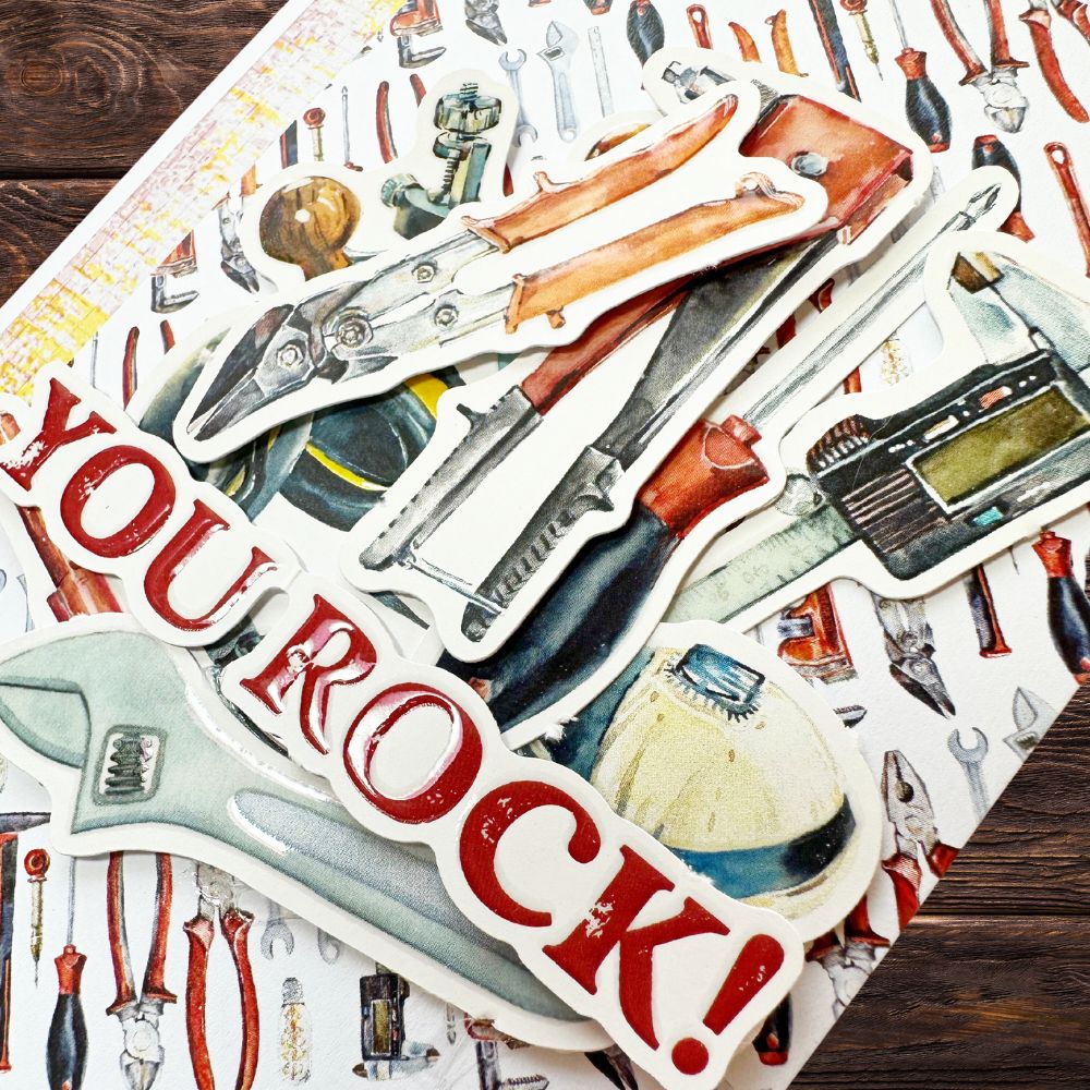 Dad's Tools Embossed Die Cuts 30912 - Paper Rose Studio