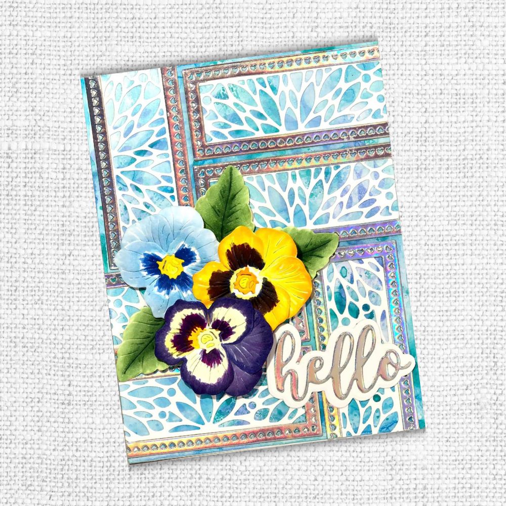 Etched Pansy 1 Metal Cutting Die 25666 - Paper Rose Studio