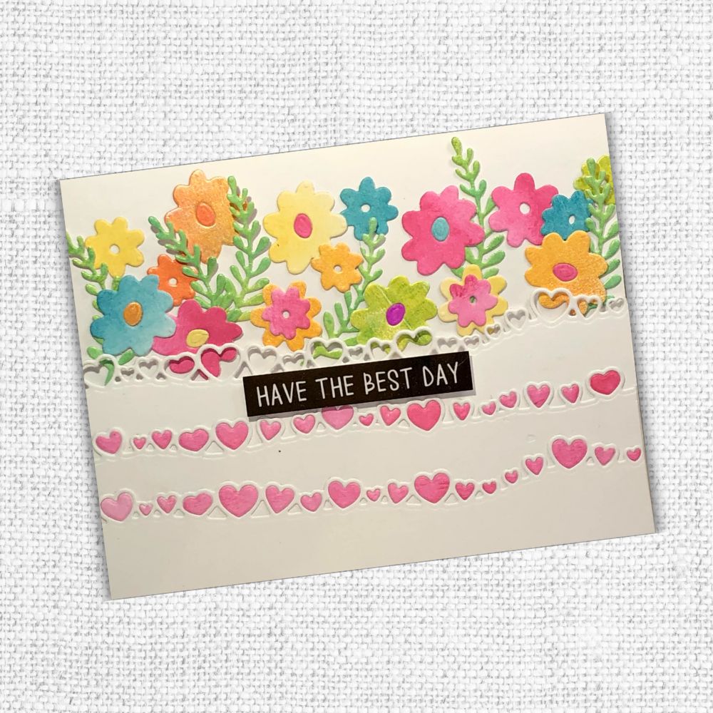 Slimline Heart Borders Metal Cutting Die 20886 - Paper Rose Studio