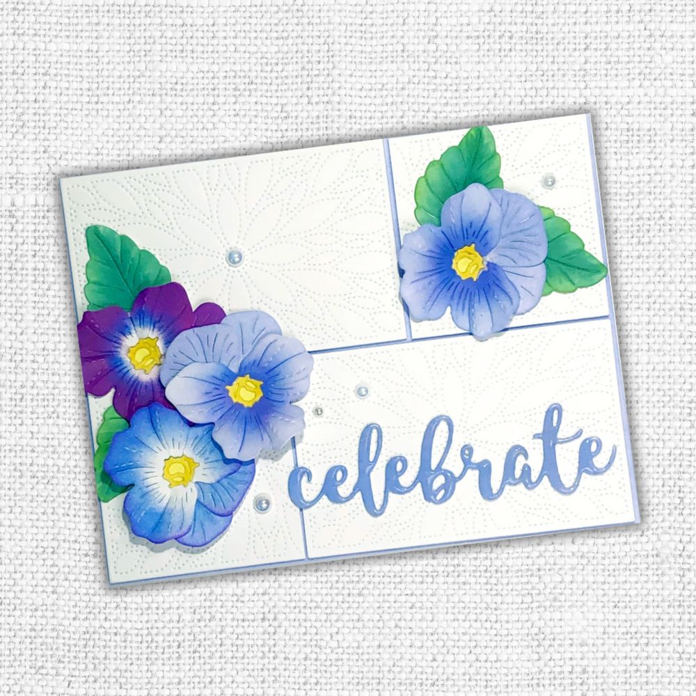 Etched Pansy 1 Metal Cutting Die 25666 - Paper Rose Studio