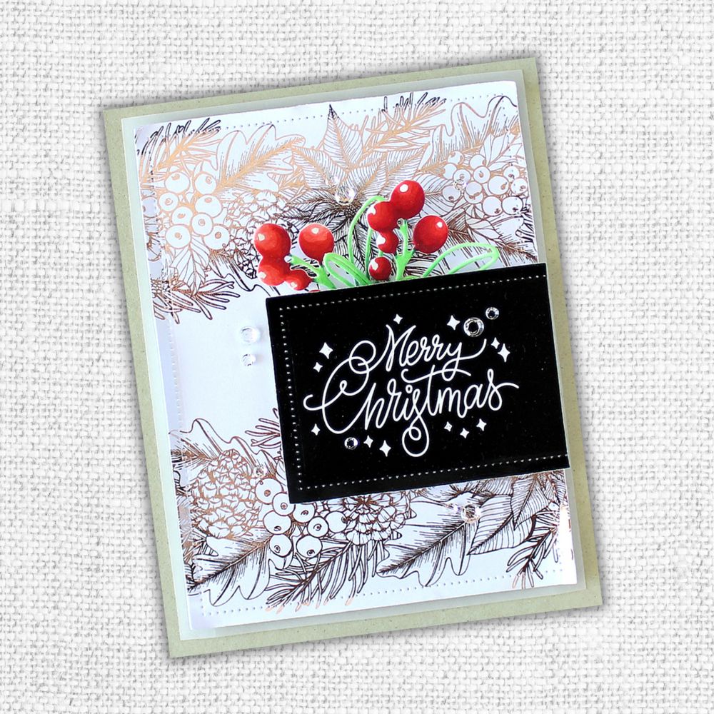 Poinsettia - Rose Gold Foil 6x6 Paper Collection 27253 - Paper Rose Studio