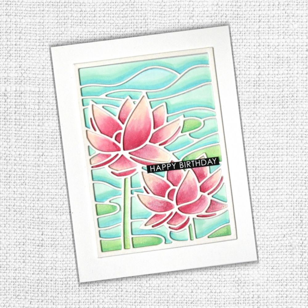 Mosaic Lotus Metal Cutting Die 28504 - Paper Rose Studio