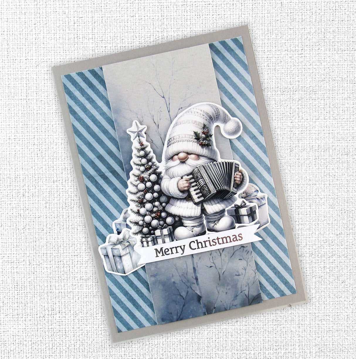 White Christmas Gnomes Embossed Die Cuts 32880 - Paper Rose Studio