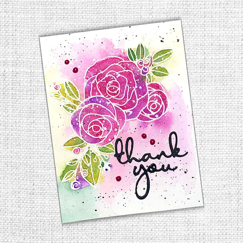 Thank You Fine Script Layered Metal Cutting Die 20907 - Paper Rose Studio