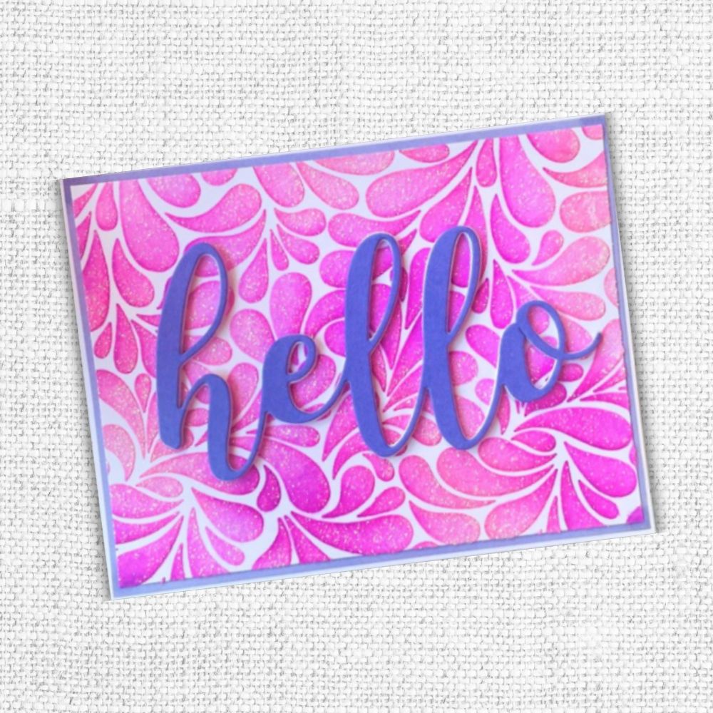 Hello Large Layered Word Metal Die Set 18051 - Paper Rose Studio