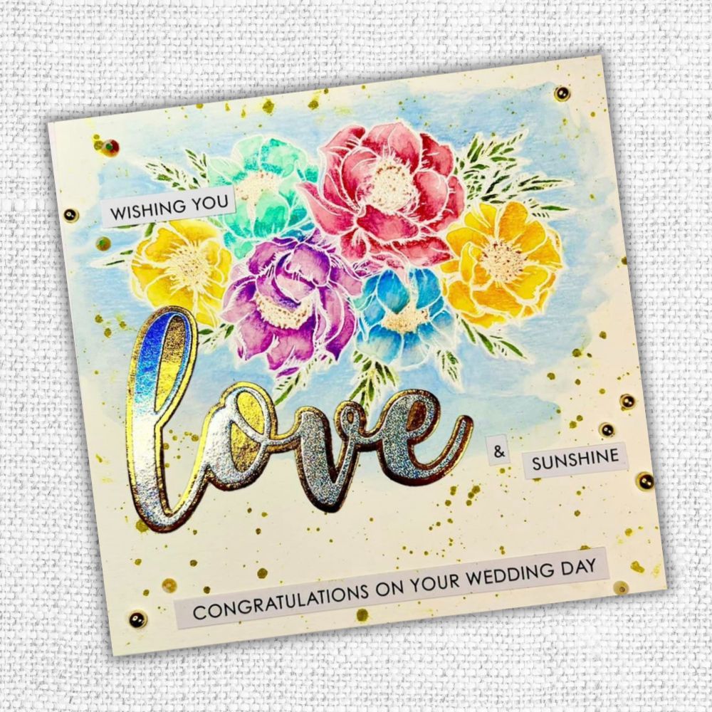 Love Large Layered Word Metal Die Set 18042 - Paper Rose Studio