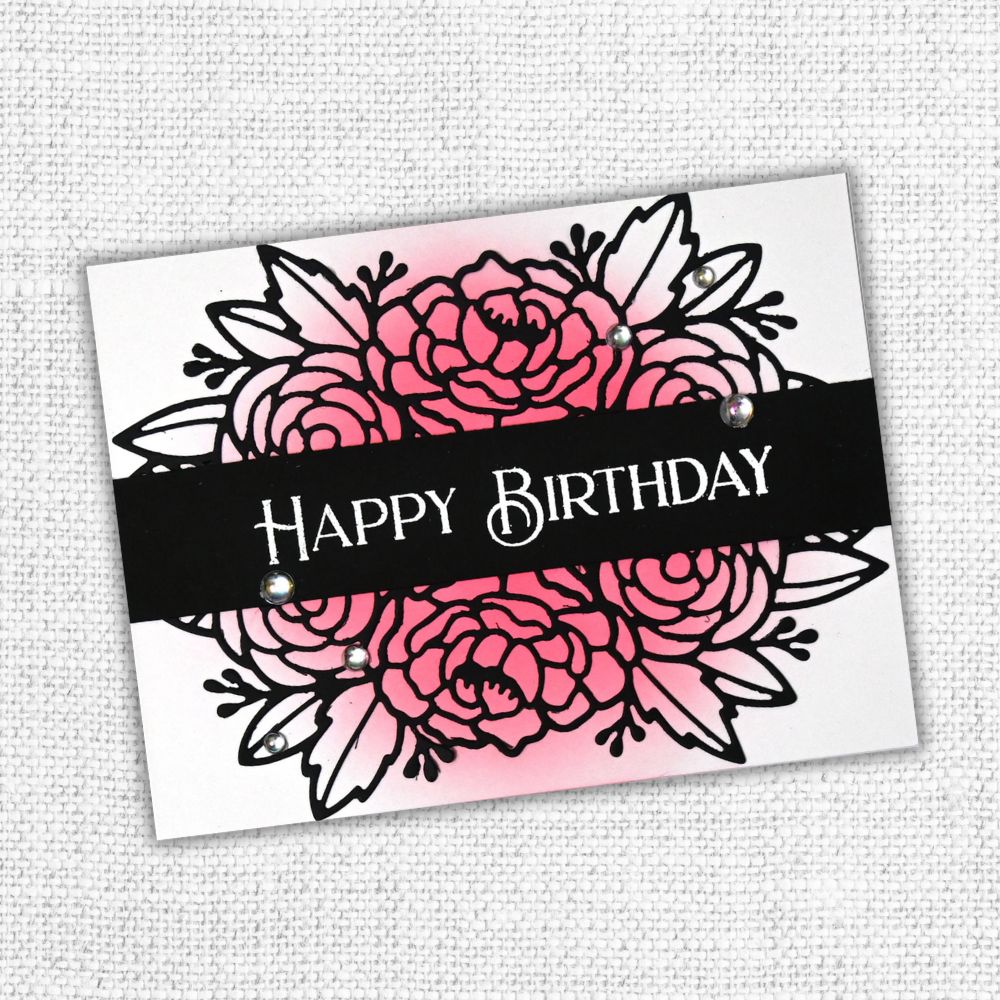 Happy Birthday Lovely Clear Stamp Set 24211 - Paper Rose Studio