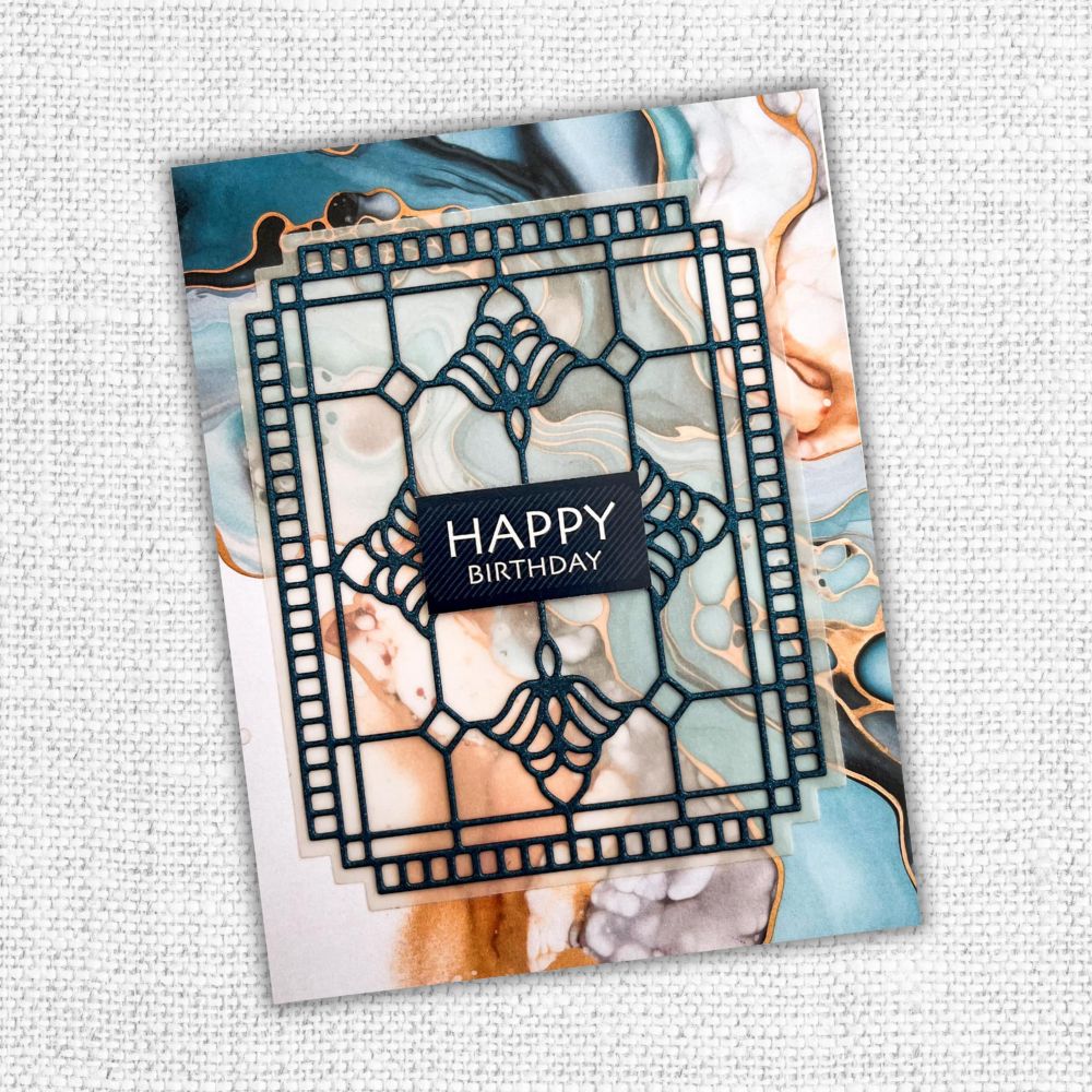 Stormy Seas Assorted Shimmer Cardstock A5 7pc 29745 - Paper Rose Studio