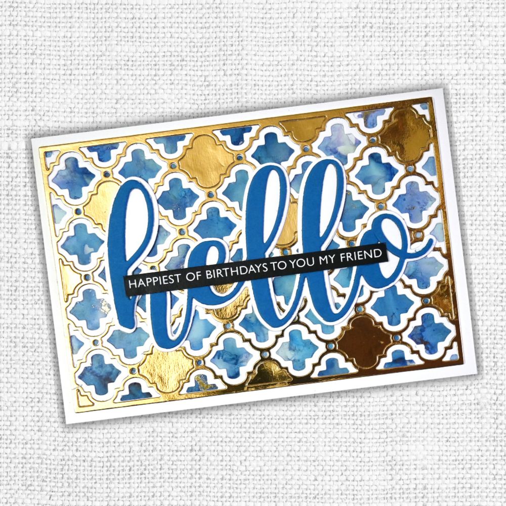 Hello Large Layered Word Metal Die Set 18051 - Paper Rose Studio