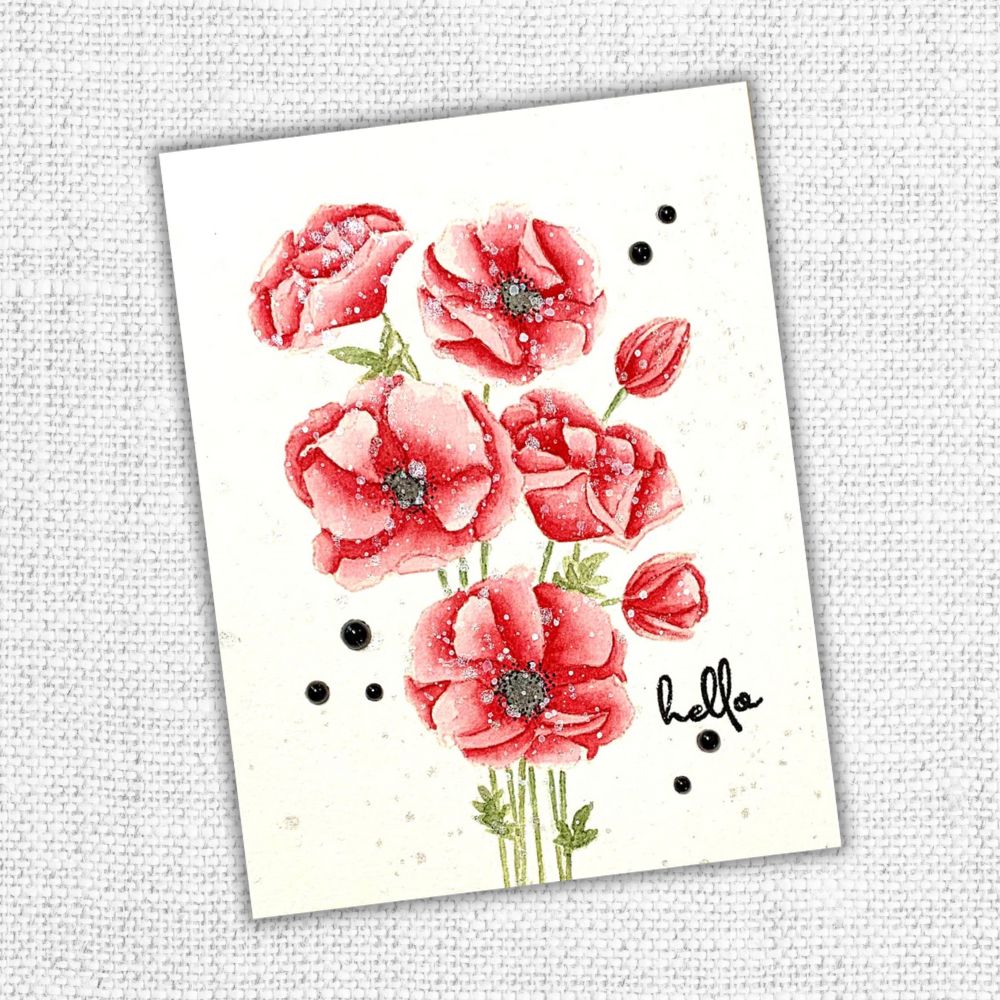 Modern Poppies Clear Stamp Set 20580 - Paper Rose Studio