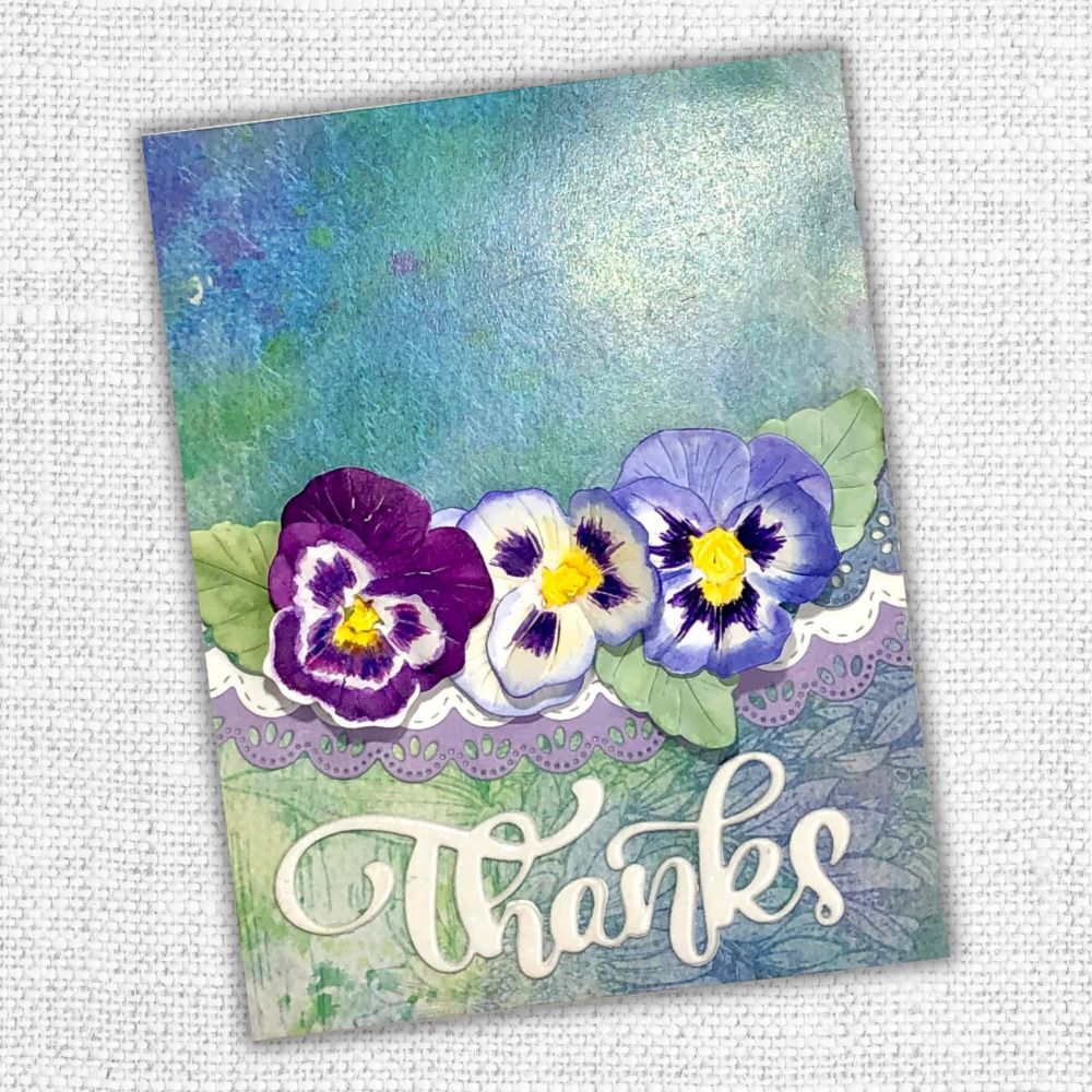 Etched Pansy 1 Metal Cutting Die 25666 - Paper Rose Studio