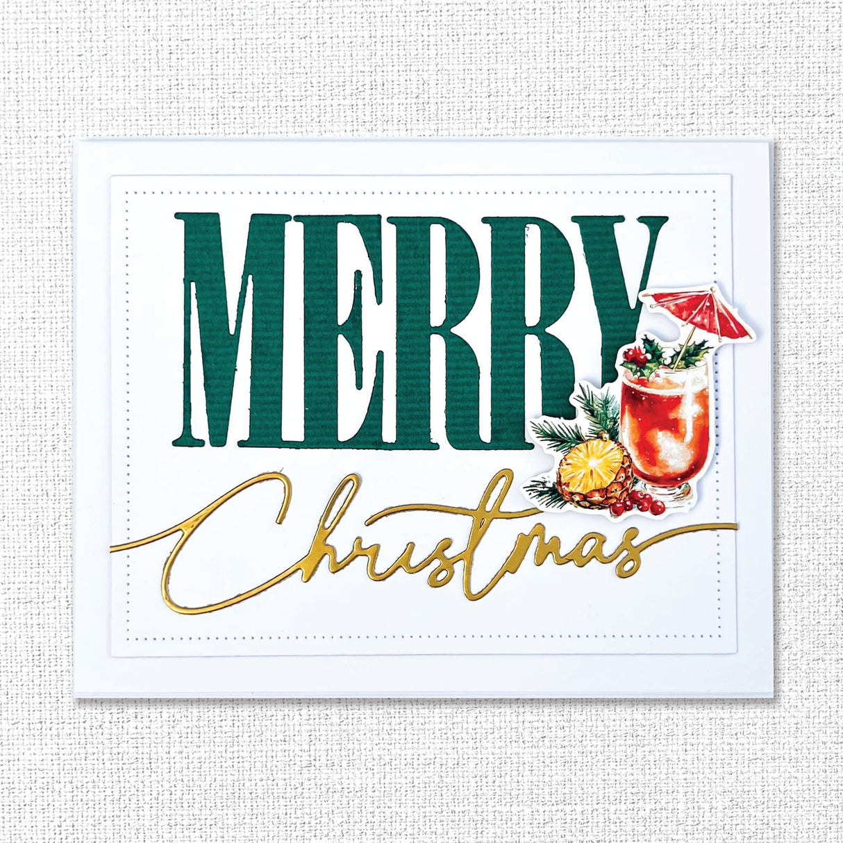 Tropical Christmas Embossed Die Cuts 33105 - Paper Rose Studio