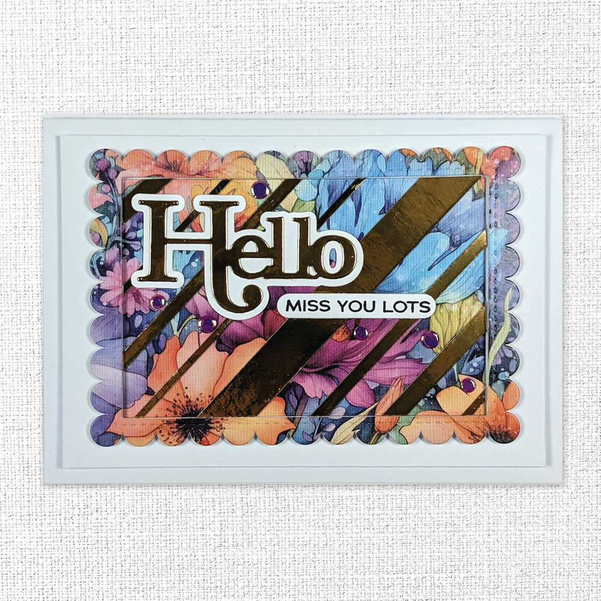 Fancy Script Layered Hello Metal Cutting Die 32478 - Paper Rose Studio