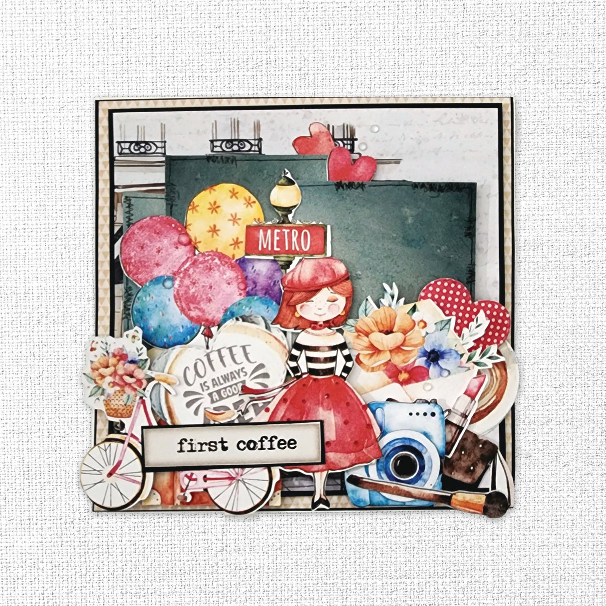 Coffee in Paris Cut Aparts Paper Pack 32301 - Paper Rose Studio